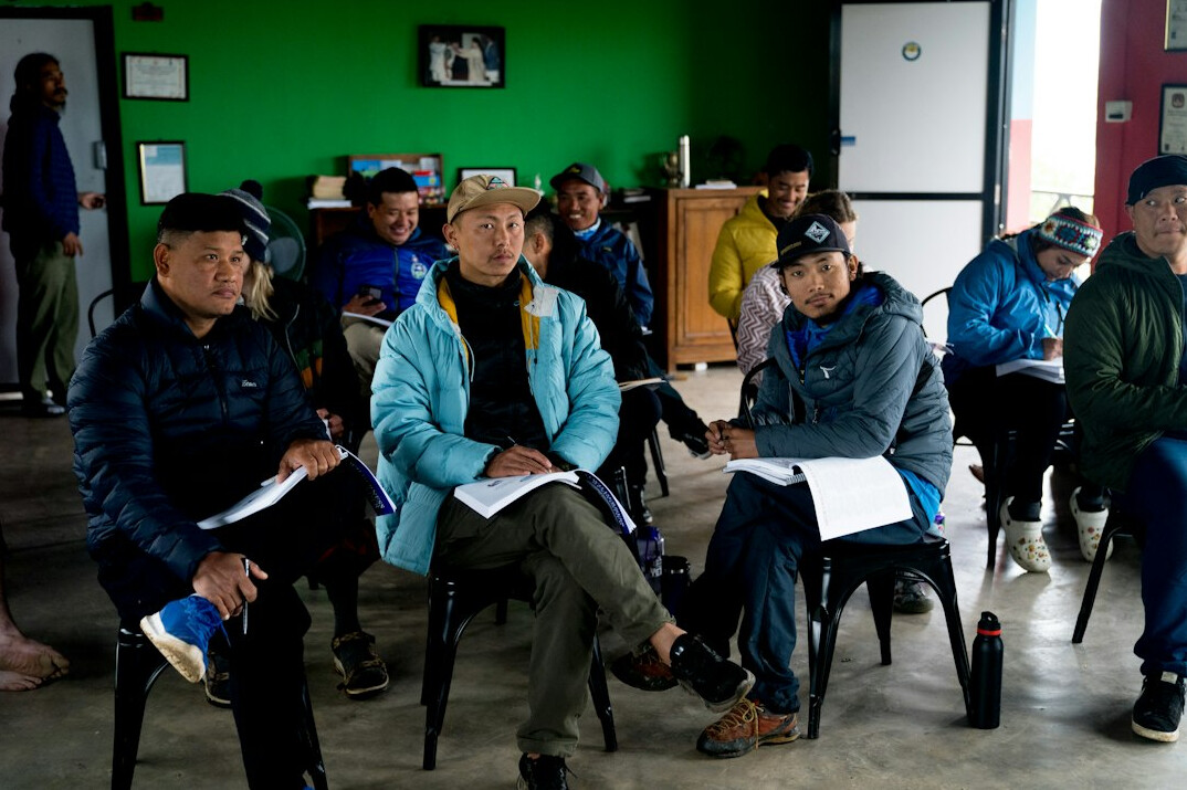 diverse group in health seminar